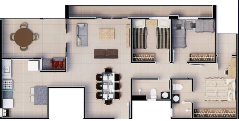 Foto do imóvel Apartamento 3 quartos à venda | Bairro Ilhotas em Teresina-PI em Ilhotas, Teresina - PI