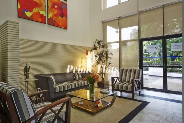 Imagem Flat disponível no Slaviero Essential São Paulo Ibirapuera, com 35m², 1 dormitório e 1 vaga