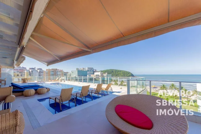 Imagem Apartamento Cobertura Penthouse pé na areia, 9 suites, 9 vagas cobertas, 696m², Riviera de São Lourenço em Bertioga SP.