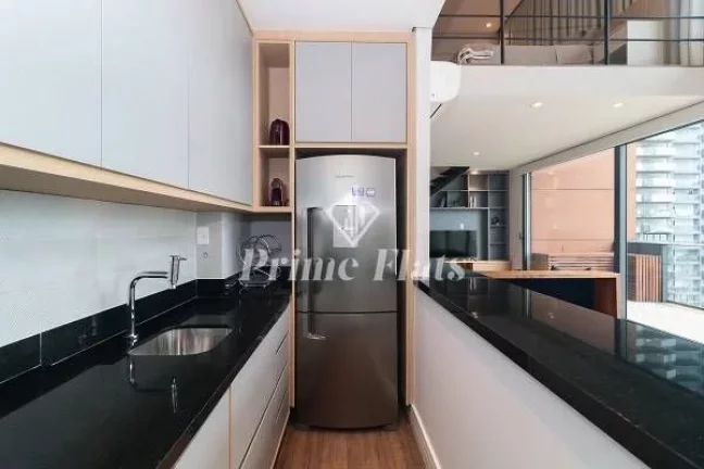 Imagem Flat disponível para venda no FL Residence na Vila Olímpia, com 100m², 1 dormitório e 2 vagas