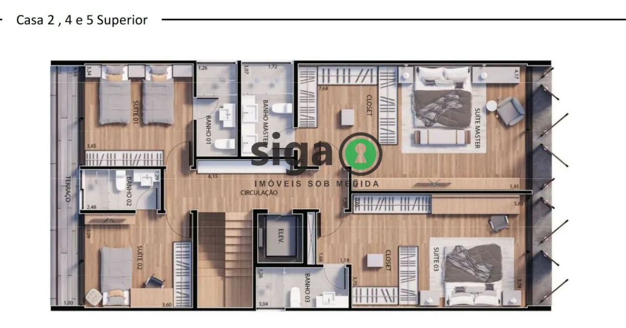 Imagem Casa em condomínio para venda no Jardim Paulistano 05 suítes, São Paulo - SP