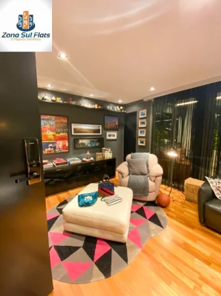 Imagem Apartamento Mobiliado e Decorado à Venda No Brooklin Com 1 Suíte e 2 Vagas