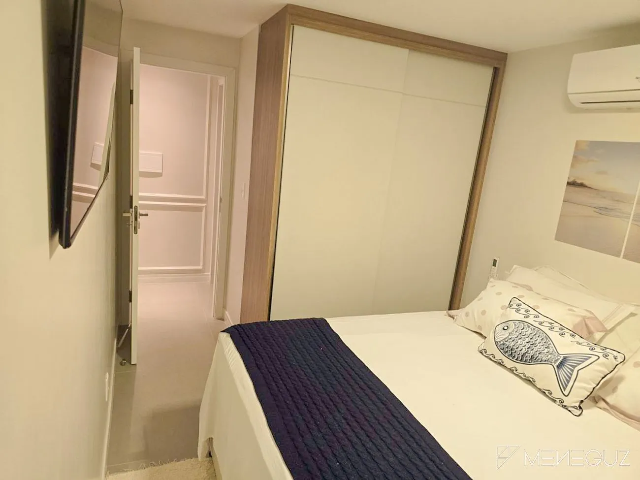 Imagem Apto 2 quartos na orla da Praia do Morro, prédio novo, lazer completo na cobertura