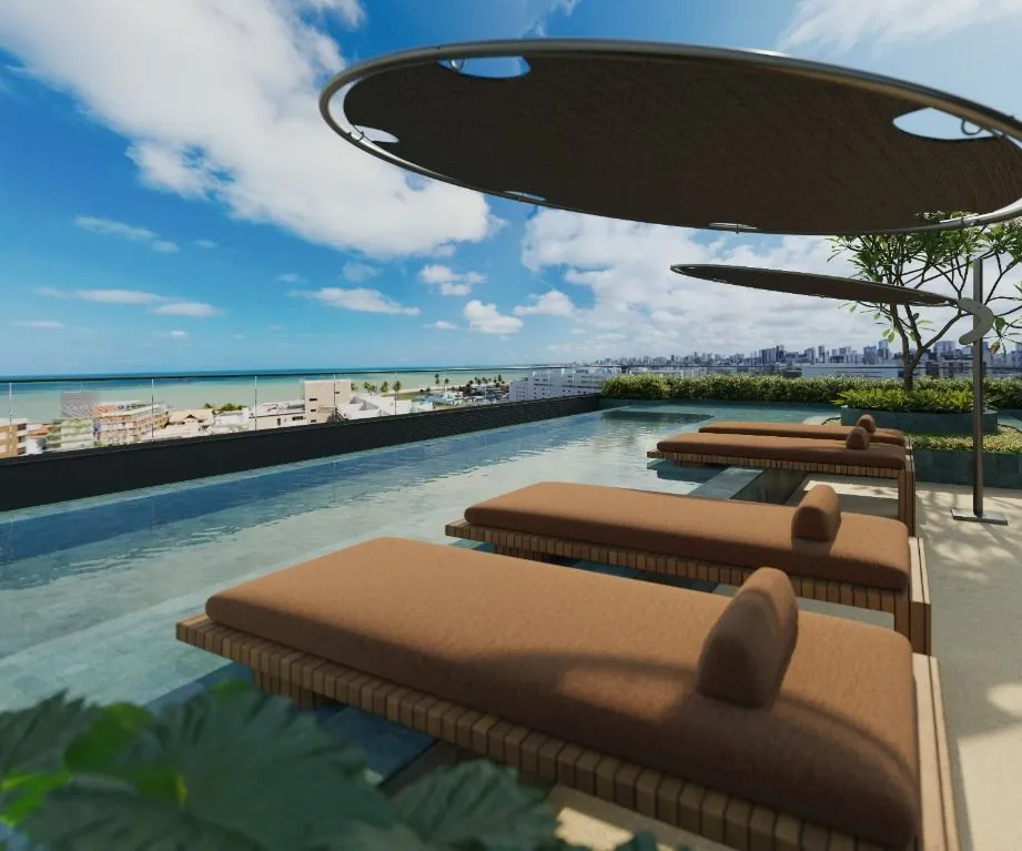 Imagem Flat à venda, no Amares by Seori em João Pessoa, Jardim Oceania, com 1 quarto, 22,64m²