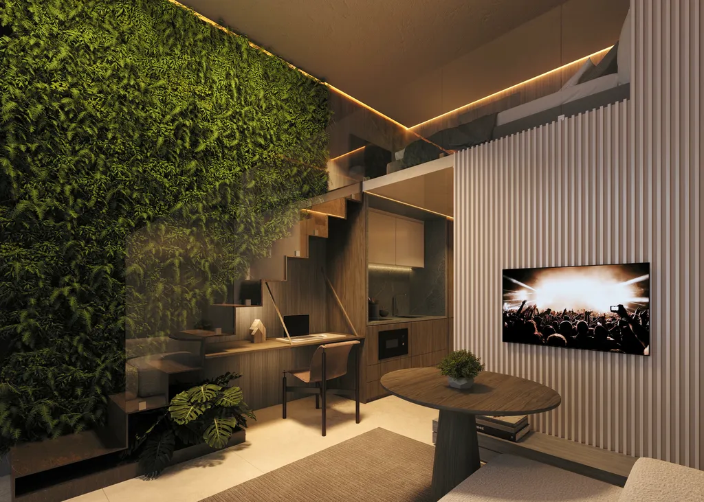 Imagem Apartamento à venda no Centro de Curitiba-PR: 1 quarto, 1 suíte, 1 banheiro, 33,93 m² de área.