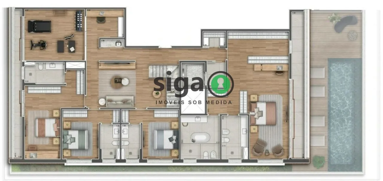 Imagem Cobertura Duplex para venda em Moema 04 suítes, São Paulo - SP