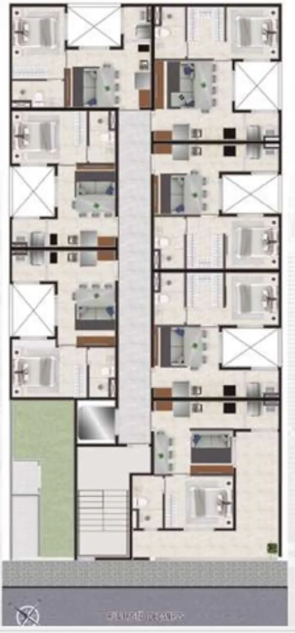 Imagem Apartamento à venda no Morumbi, São Paulo-SP, 1 quarto, 1 banheiro, 25,00 m² de área no Condomínio The Hub Morumbi.