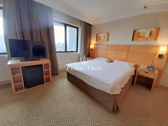 Imagem Flat disponível para locação no Slaviero Guarulhos, com 28m², 1 dormitório e 1 vaga