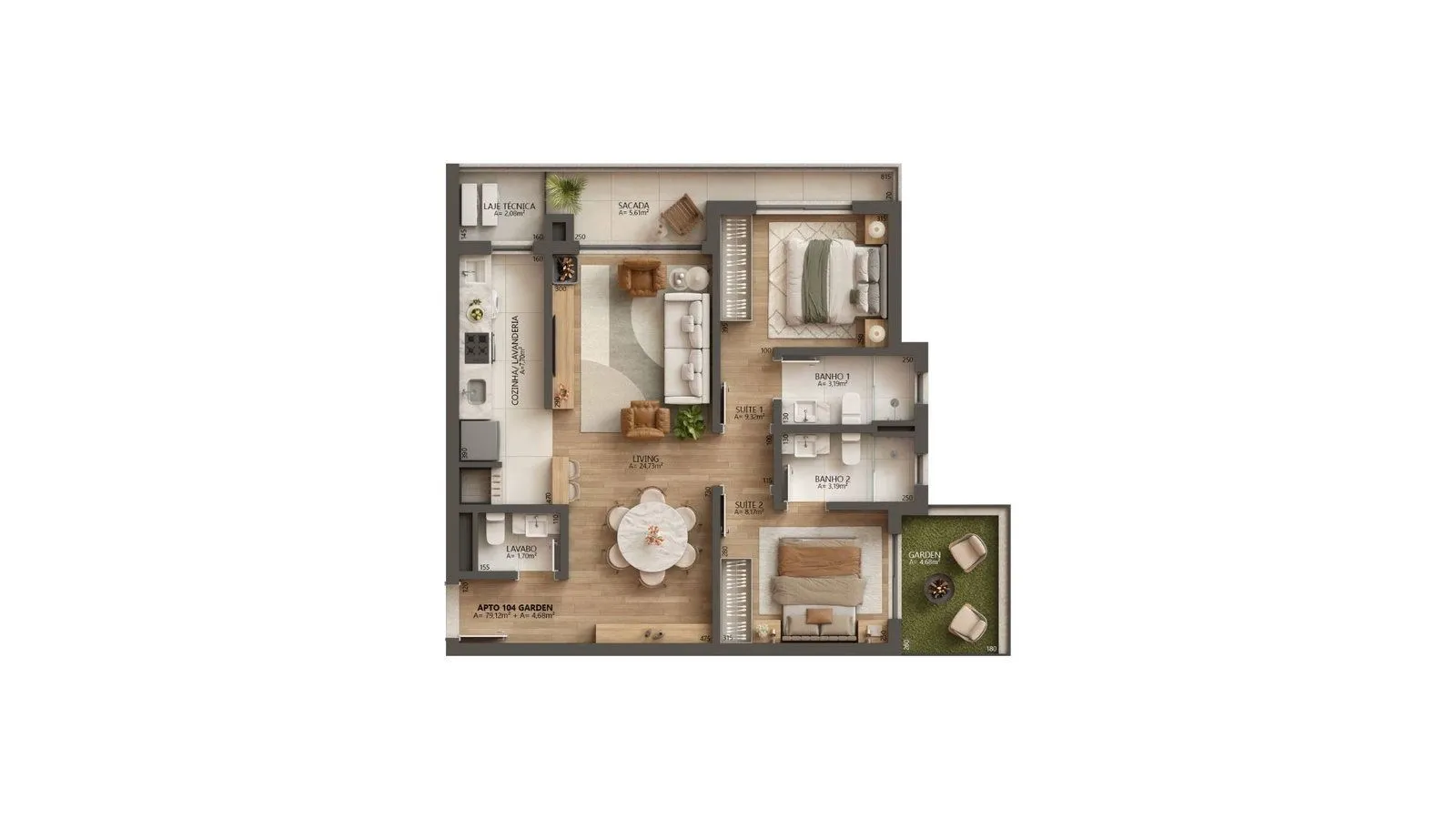 Imagem Apartamento à venda em Gramado, Bavaria, com 2 quartos, 77.77m2