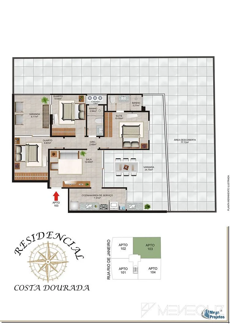 Imagem Empreendimento em fase de acabamento, com lazer completo na cobertura, com apartamentos 3 e 2 quartos a venda em até 72 meses