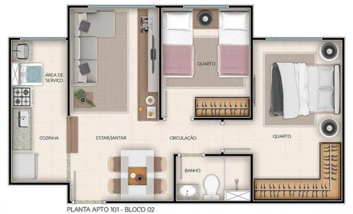 Imagem Apartamento com 2 Quartos à Venda, 46 m² em água Santa - Rio De Janeiro