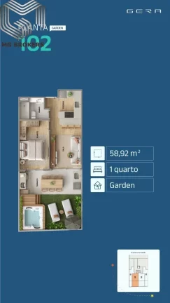 Imagem Apartamento à venda na Gávea, Rio de Janeiro - 1 quarto, 1 sala, 38m² de área - Imperdível oportunidade!