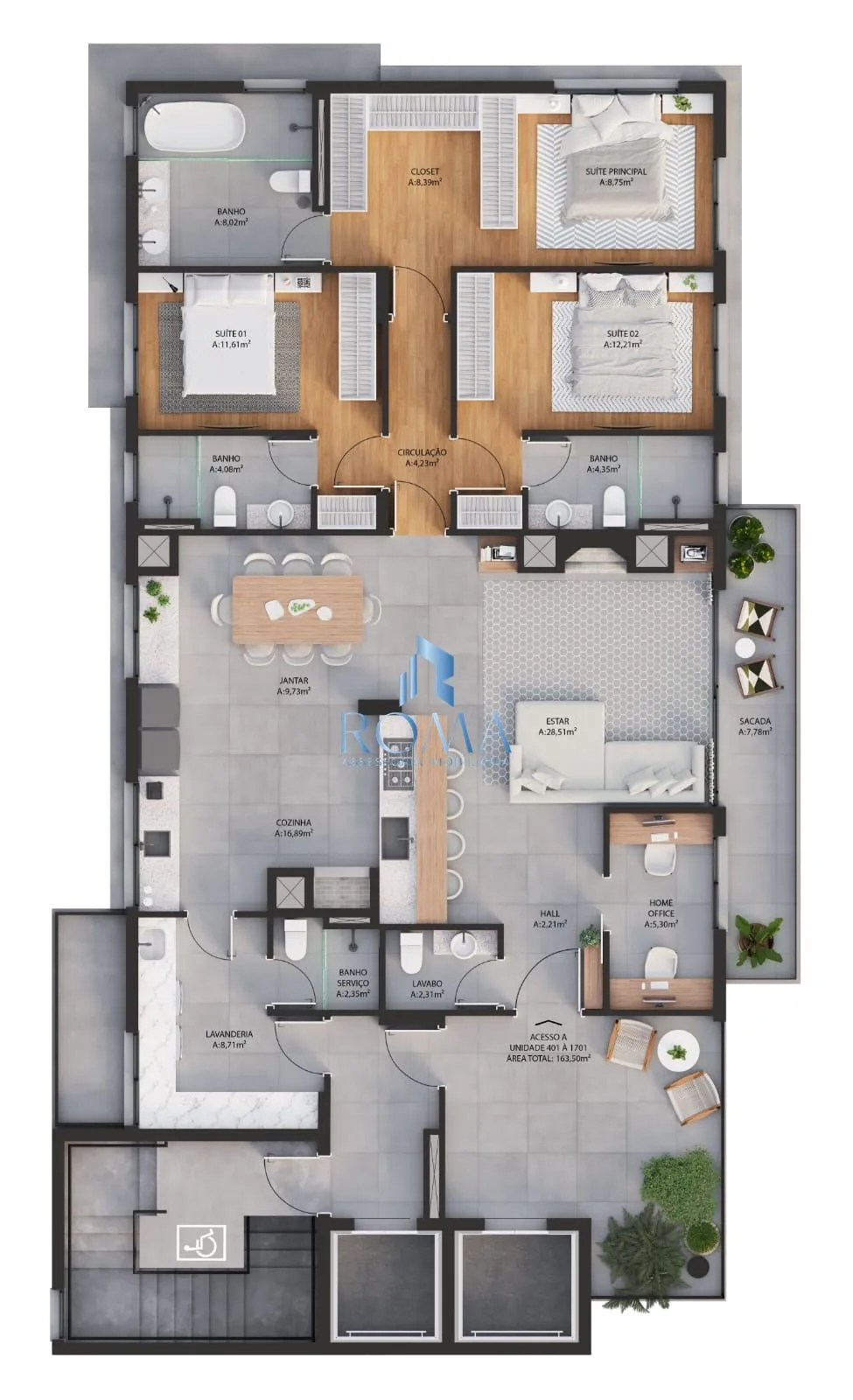 Imagem Apartamento Exclusivo no Menino Jesus | 3 Suítes, Vista Panorâmica e 1 Apartamen
