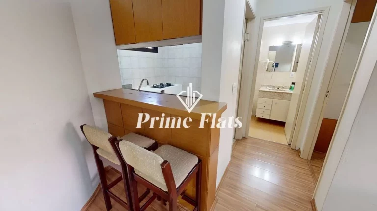 Imagem Flat disponível para locação no Flat London Residence Service no Jardim Paulista, com 42m², 1 dormitório e 1 vaga de garagem