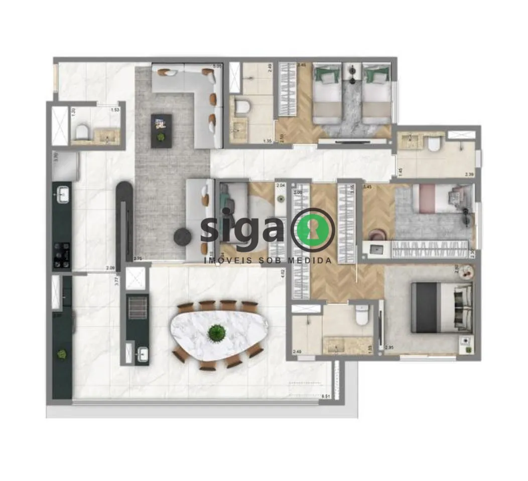 Imagem Apartamento à venda 4 Quartos, 2 vagas, 125m², Aclimação-SP