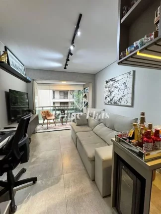 Imagem Flat disponível para venda no Saint Charles Residence Service na Vila Nova Conceição, com 42m², 1 dormitório e 1 vaga