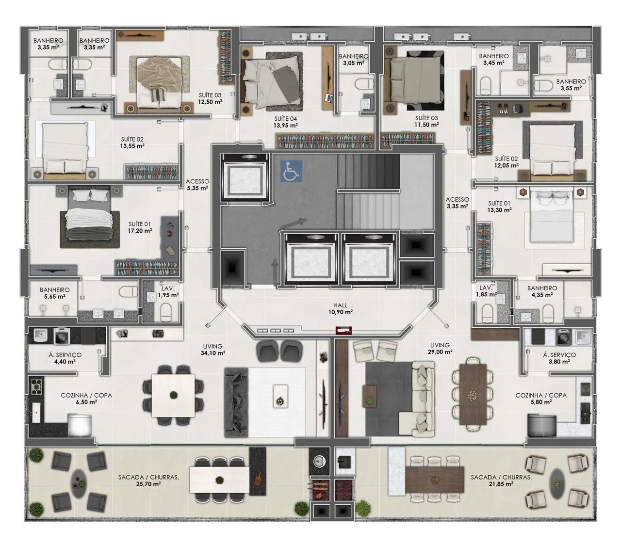 Imagem Apartamento à venda com 172m2 por R$ 3.000.000,00