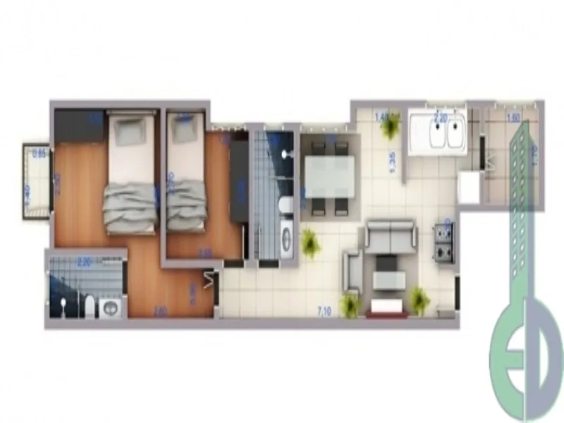 Imagem Edifício Jardim Kyoto Vila Guiomar Santo André-SP, apartamento 2 dormitórios em Santo André SP