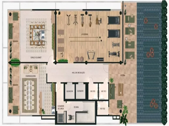 Imagem APARTAMENTO 2 DORMTÓRIOS 1 SUÍTE 2 VAGAS!!!