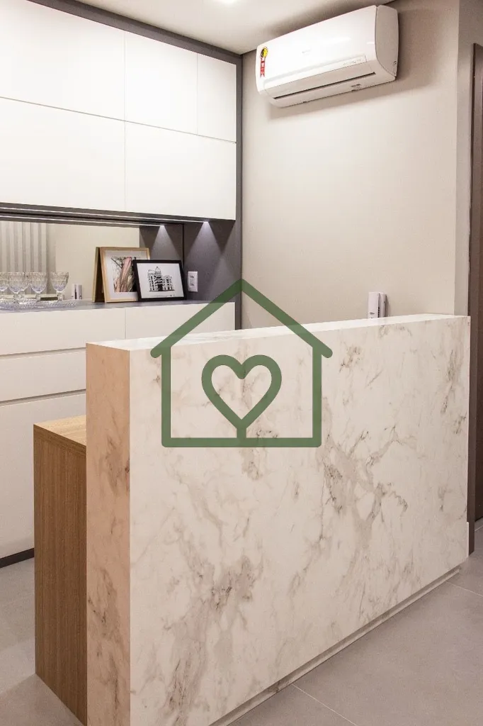 Imagem Sala comercial de alto padrão em condomínio de luxo com 40 m2 totalmente decorada e mobiliada por ...