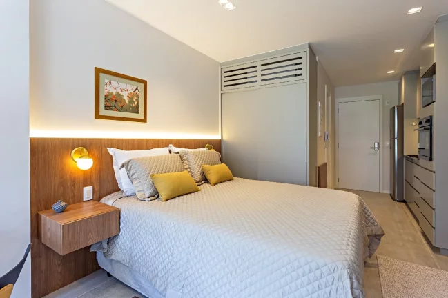 Imagem ZAHLE JARDINS - Lindo Studio de 28m², decorado e mobiliado, 15 minutos a pé do parque do Ibirapuera!