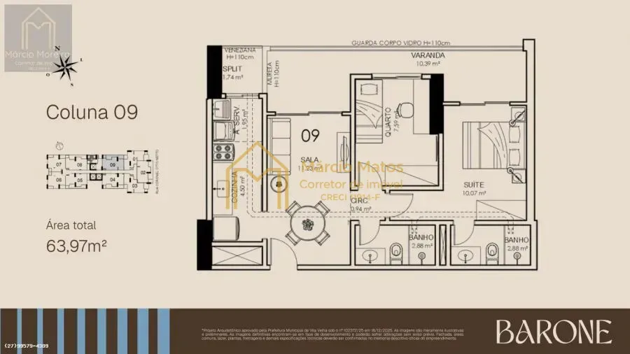 Imagem APARTAMENTO PARA VENDA EM VILA VELHA, JOCKEY DE ITAPARICA, 2 DORMITÓRIOS, 1 SUÍTE, 2 BANHEIROS, 1 VAGA