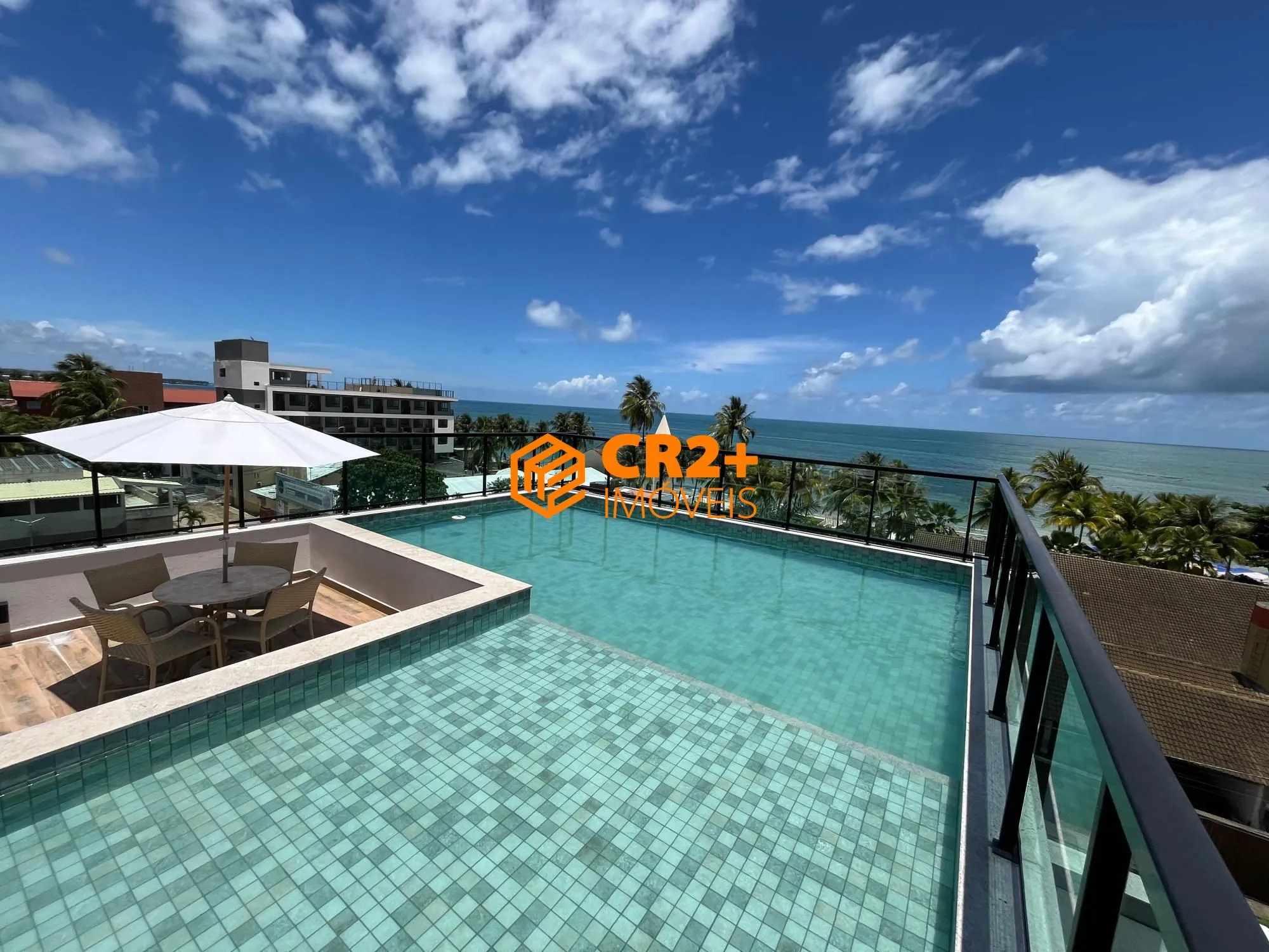 Imagem Vendo Flat Rooftop 32m2, pé na areia, Centro Tamandaré.