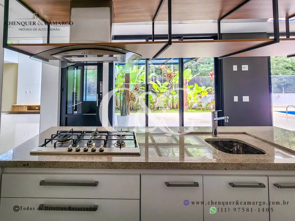 Imagem Casa à venda no Brisas da Mata Jundiaí, 283m², elevador, 3 suítes e piscina aquecida
