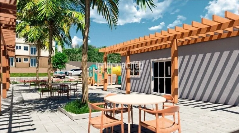 Imagem Apartamento no Terra de Santa Cruz II em Ibiporã, 2 dormitórios, sacada com churrasqueira, 45m², 1 vaga, lazer completo e portaria 24h.