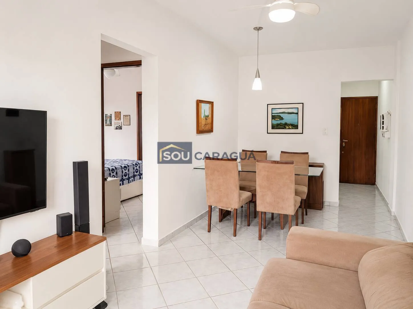 Imagem Apartamento a venda a 200m da praia na Martim de Sá em Caraguá vista mar