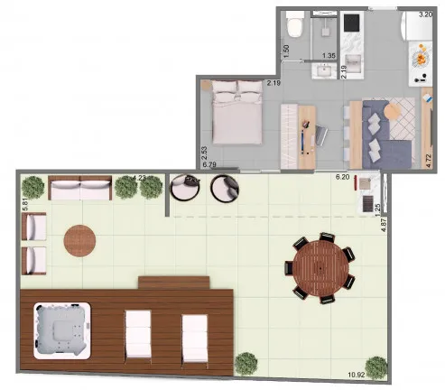 Imagem Apartamento com 1 Quarto à Venda, 28 m² em Chácara Seis de Outubro - São Paulo