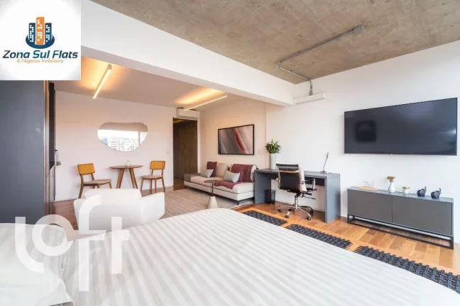 Imagem Apartamento Mobiliado à Venda No Itaim Bibi Com 1 Dormitório e 1 Vaga