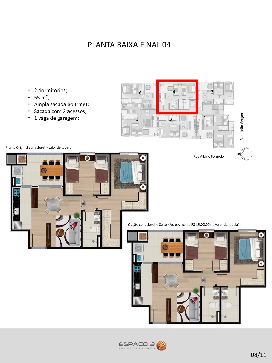 Imagem Apartamento 2 quartos para venda no bairro Cruzeiro em Caxias do Sul