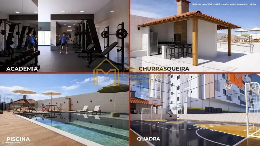 Imagem APARTAMENTO 2 DORMITÓRIOS PARA VENDA EM VILA VELHA, COCAL, 2 DORMITÓRIOS, 1 BANHEIRO, 1 VAGA