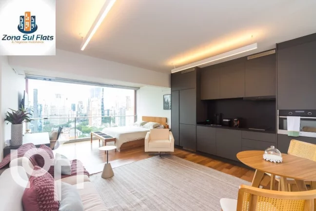 Imagem Apartamento Mobiliado à Venda No Itaim Bibi Com 1 Dormitório e 1 Vaga