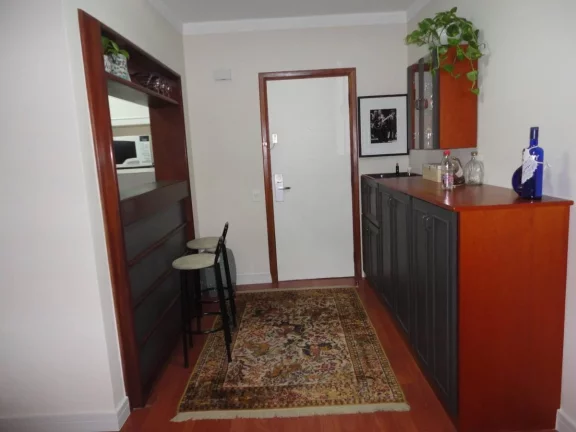 Imagem Flat disponível para venda no Saint Moritz Flat Service, com 48m², 1 dormitório e 1 vaga