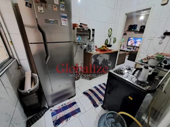 Imagem Apartamento à venda com 61m², 2 quartos, 1 banheiro, elevador e portaria por R$266.000,00 no José Menino em Santos.