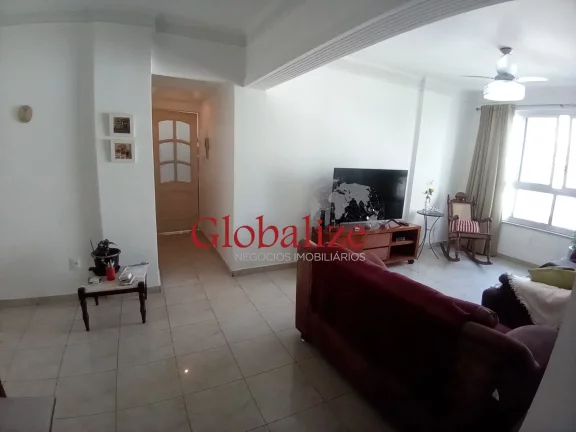 Imagem Apartamento a venda com 3 quartos, dependência, vista lateral para o mar no bairro Pompéia em Santos por R$850.000,00