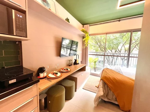 Imagem Apartamento para locação na Consolação, São Paulo-SP: 1 quarto, 1 banheiro, 22m² de área.