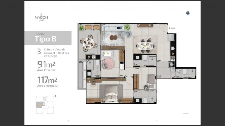 Imagem Apartamento 3 dormitórios para Venda em Teresina, Cristo Rei, 3 dormitórios, 3 suítes, 3 banheiros, 2 vagas
