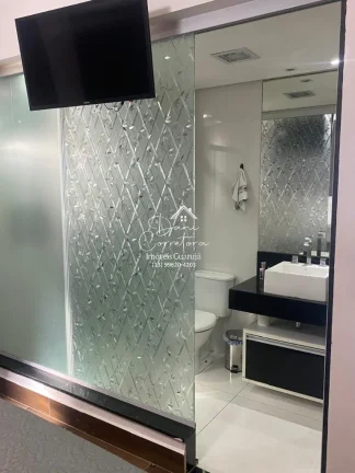 Imagem Apartamento à venda em Guarujá-SP, Vila Alzira: 3 quartos, 1 suíte, 2 salas, 2 banheiros, 2 vagas de garagem, 126m².