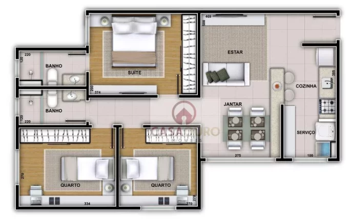 Imagem Apartamento com 3 dormitórios à venda, 67 m² por R$ 660.000,00 - Serra - Belo Horizonte/MG