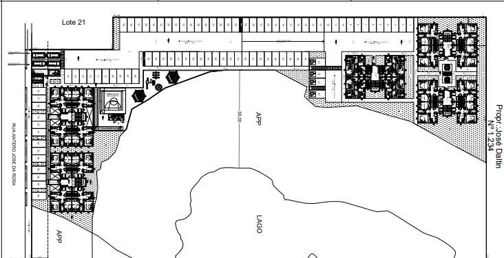 Imagem Área com pré projeto para construção de um empreendimento de apartamentos