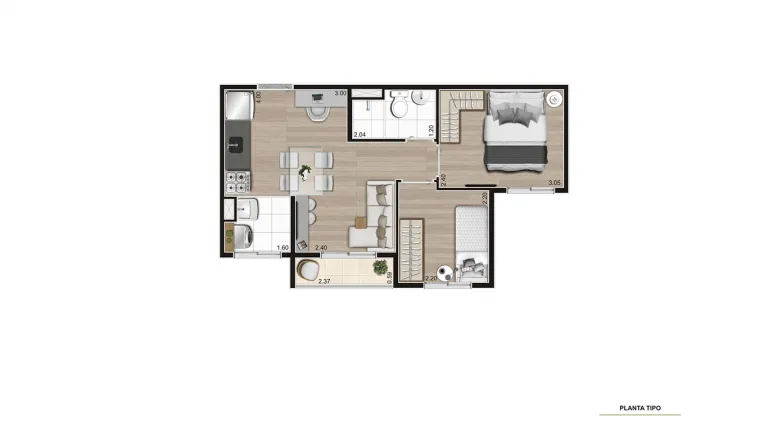 Imagem Apartamento com 2 Quartos à Venda, 39 m² em Água Branca - São Paulo