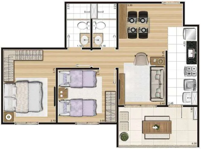 Imagem Apartamento com 3 Quartos à Venda, 74 m² em Sacomã - São Paulo