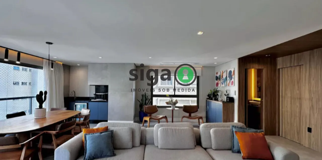Imagem Apartamento de 141m2 à venda no Brooklin, com 03 suítes e 2 vagas