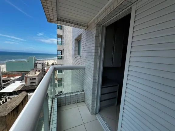 Imagem Apartamento com 3 dormitórios sendo uma suíte - vista para o mar, 129 m² por R$ 900.000 - Ocian - Praia Grande/SP