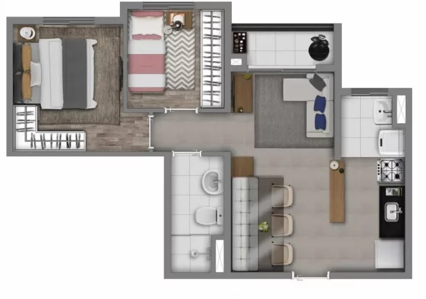 Imagem VIVAZ CANTAREIRA - Apartamentos de 2 dormitórios, com fácil acesso à CPTM Jaraguá!