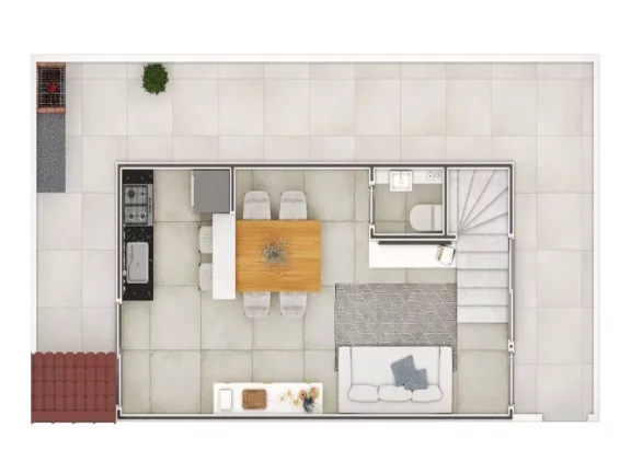 Imagem Casa com 2 dormitórios à venda, 51 m² por R$ 330.000,00 - Guilhermina - Praia Grande/SP
