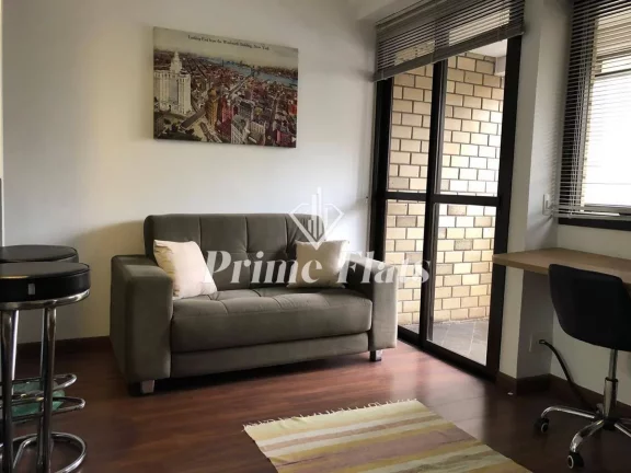 Imagem Flat disponível para venda no QI Intelligence Flat em Moema, com 37m², 1 dormitório e 1 vaga